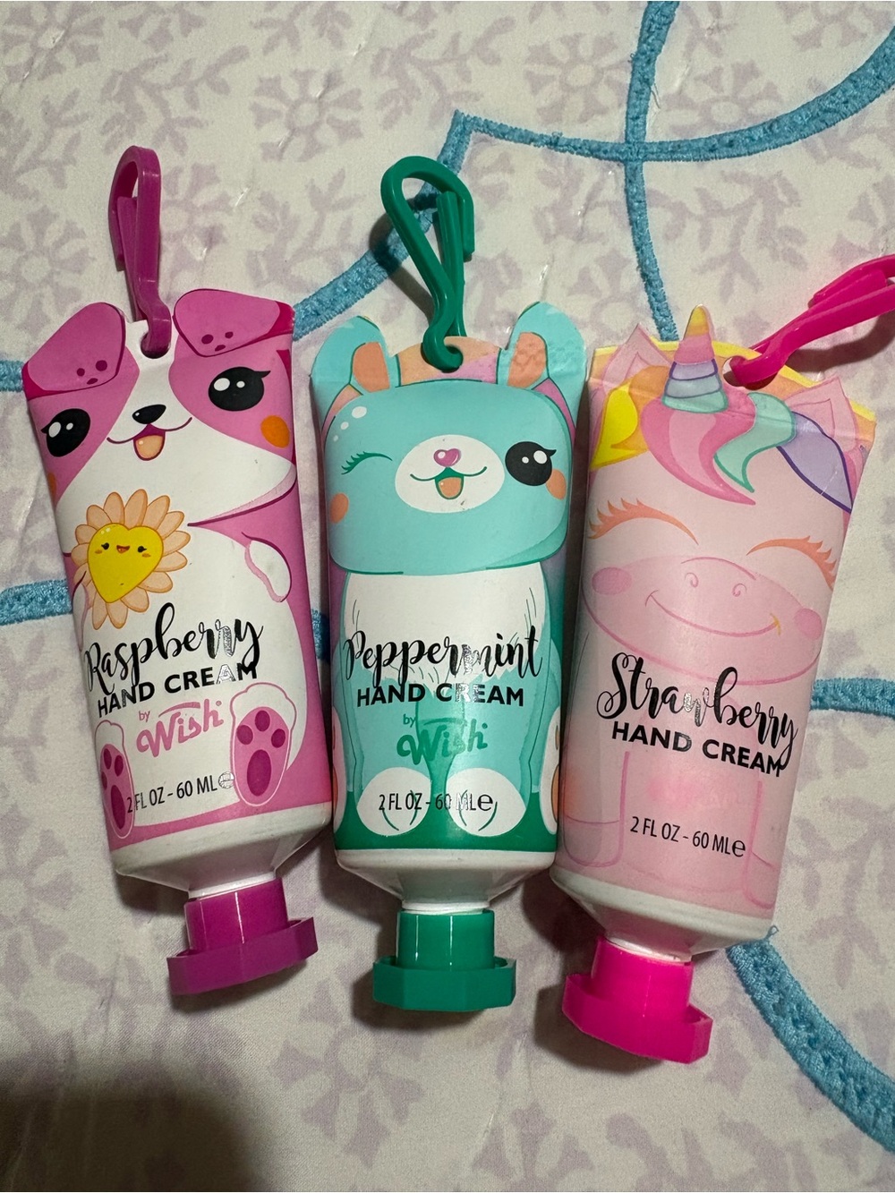 Wish Peppermint Hand Cream - Teal and White Cute Animal Tube